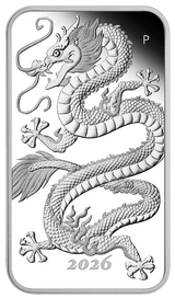 2026 1oz Dragon Silver Proof Rectangle Coin