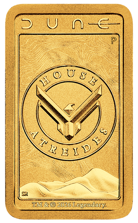 2026 1g Dune House Atreides Gold Minted Bar