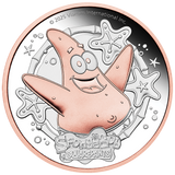 Spongebob SquarePants - Patrick Star 2025 2oz Silver Proof Gilded Coin