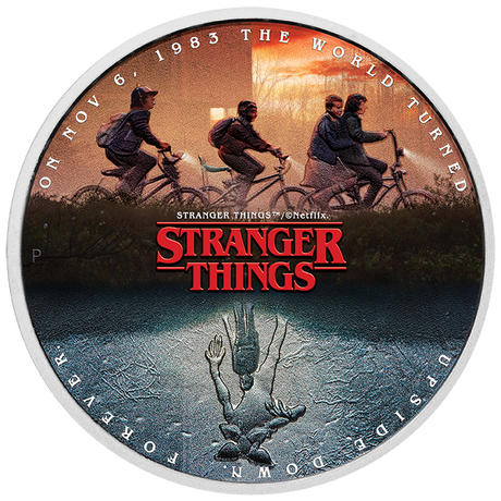 Stranger Things - The Upside Down 2026 1oz Silver Coloured Coin