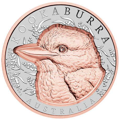Native Impressions Kookaburra 2025 1oz Super Incused Rose Gold Silver Coin
