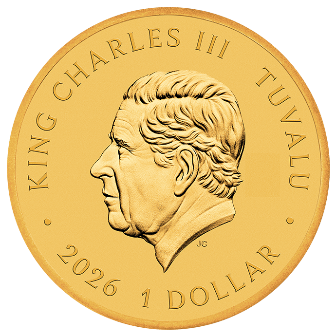 2026 $1 Stranger Things Hawkins Gold Plated Collectors Coin Card