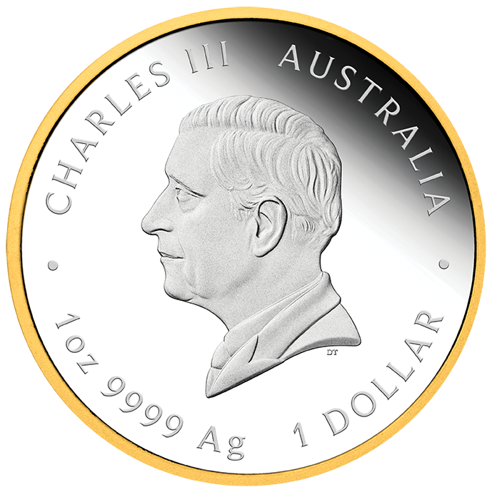 2026 1oz Australia's First Gold Rush 175th Anniversary Silver Proof Gilded Coin