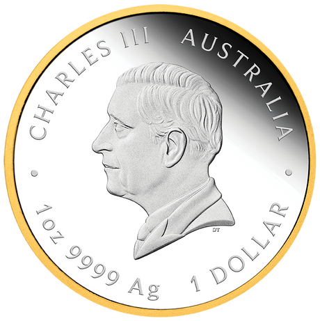 2026 1oz Australia's First Gold Rush 175th Anniversary Silver Proof Gilded Coin