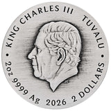 2026 2oz DUNE Scourge of the Desert Sea Silver Antiqued Coloured Coin