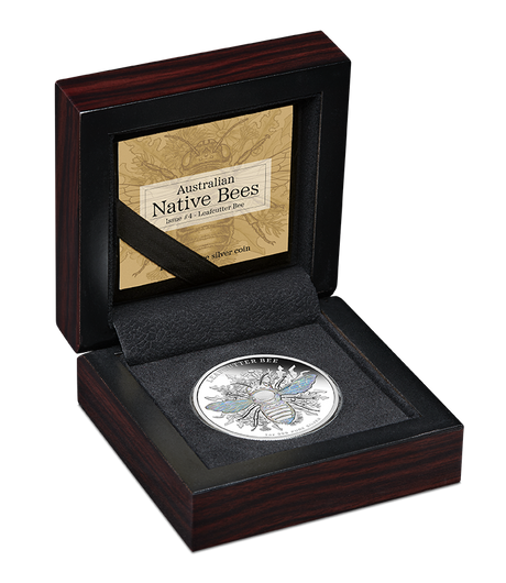 2026 1oz Australian Native Bees Leafcutter Bee Silver Proof Hologram Coin