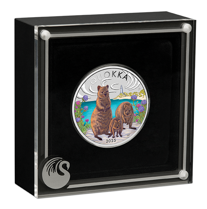 Quokka 2025 1oz Silver Coloured Coin