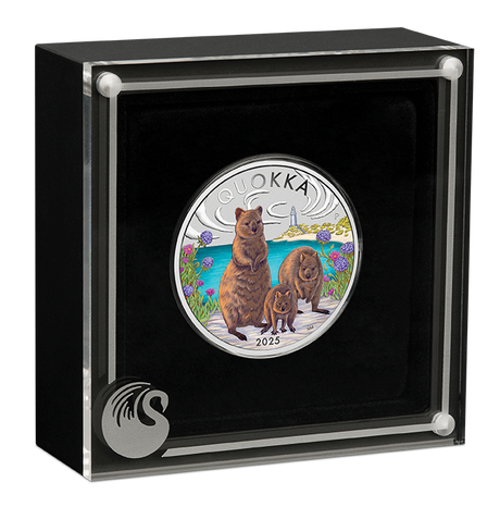 Quokka 2025 1oz Silver Coloured Coin