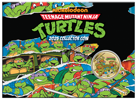 Teenage Mutant Ninja Turtles 2025 $1 Coin In Card