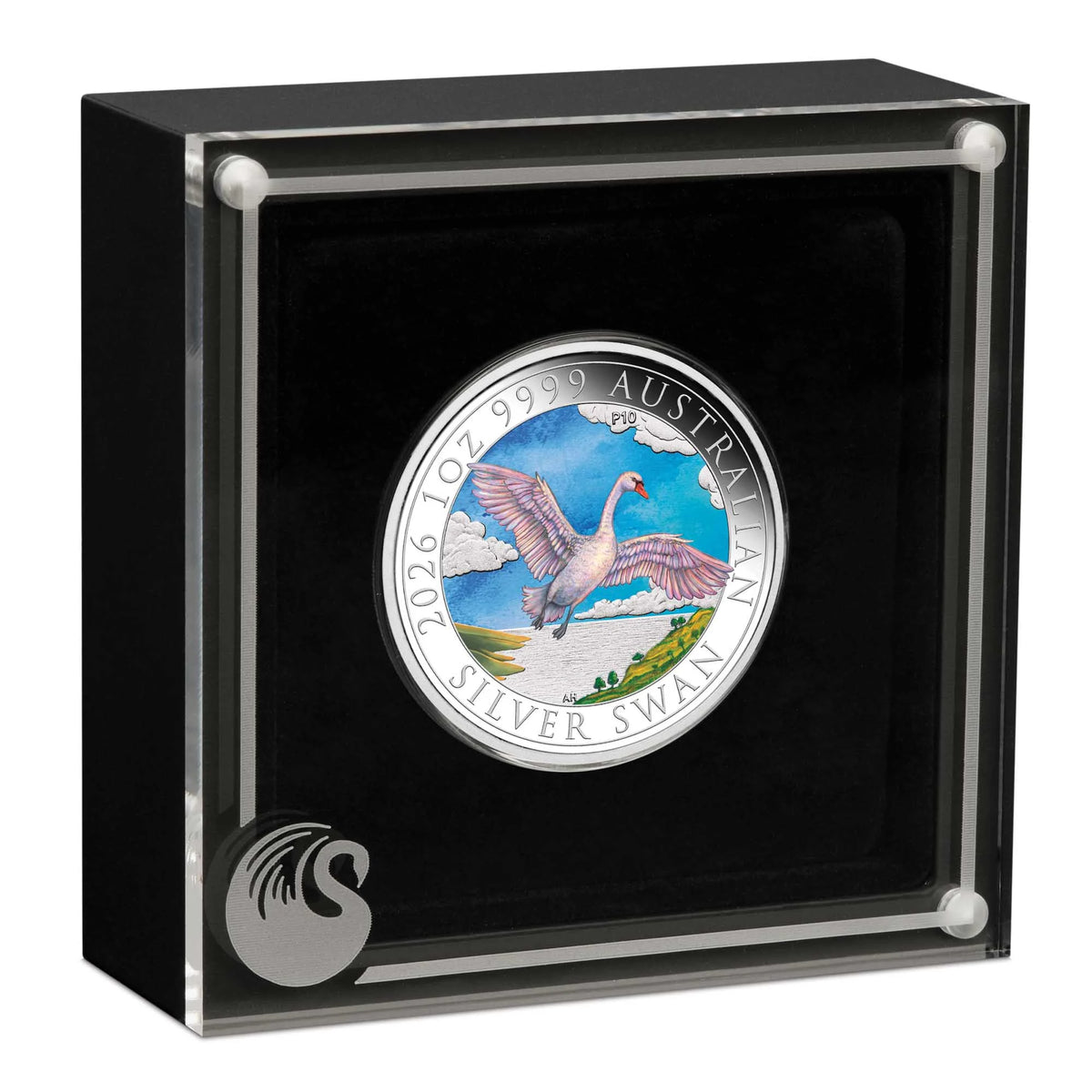 2026 1oz Swan Coloured Silver Coin