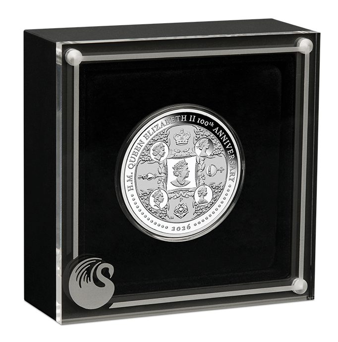 2026 1oz H.M. Queen Elizabeth II 100th Anniversary Silver Proof Coin