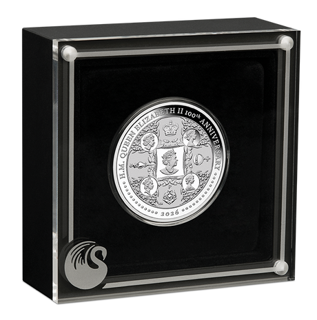 2026 1oz H.M. Queen Elizabeth II 100th Anniversary Silver Proof Coin