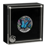 2026 2oz Butterfly Silver Antiqued Coloured Coin