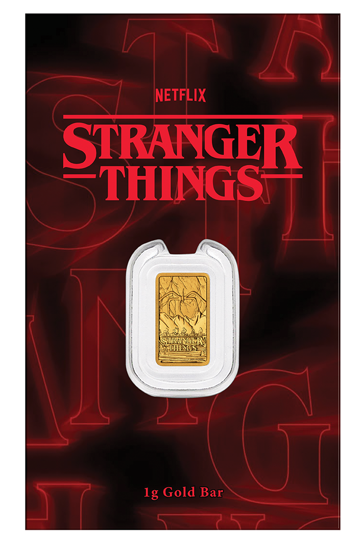 2026 1g Stranger Things Gold Minted Bar