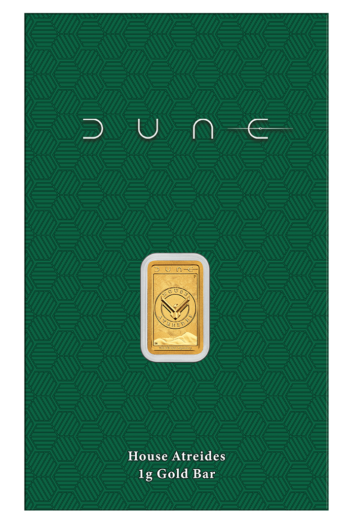 2026 1g Dune House Atreides Gold Minted Bar