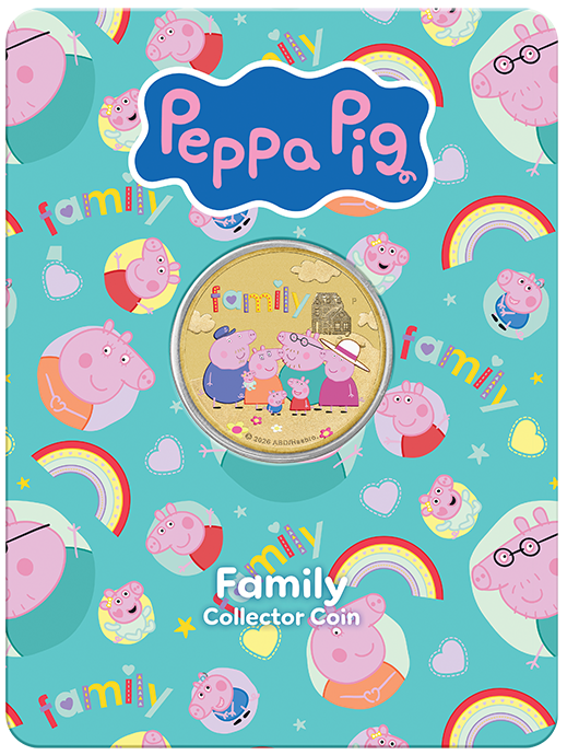 2026 $1 Peppa Pig Family Coin Card