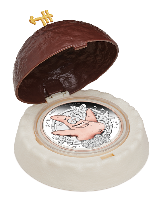Spongebob SquarePants - Patrick Star 2025 2oz Silver Proof Gilded Coin