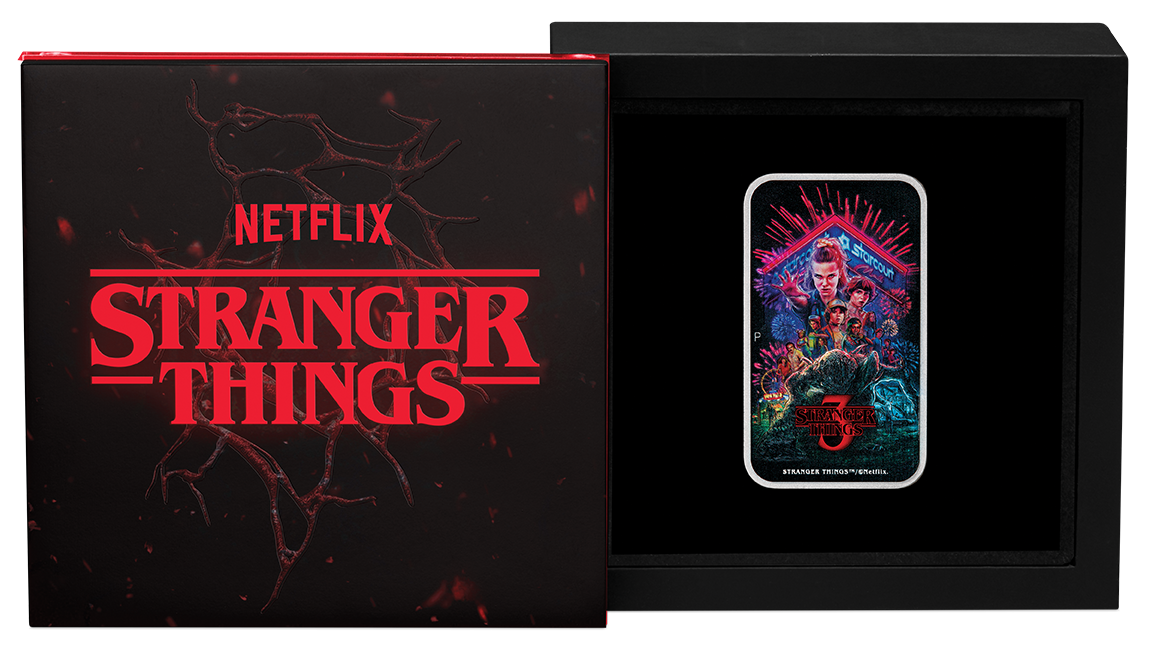 Stranger Things - Season 3 2026 1oz Silver Coloured Rectangular Coin