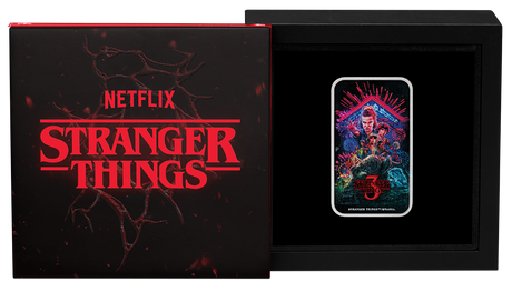 Stranger Things - Season 3 2026 1oz Silver Coloured Rectangular Coin