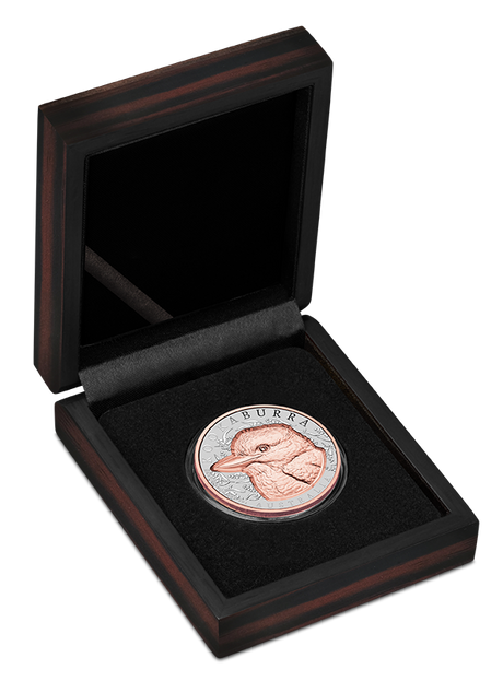 2025 1oz Native Impressions Kookaburra Super Incused Rose Gold Silver Coin