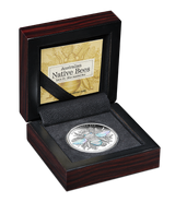 Australian Native Bees - Blue-banded Bee 2025 1oz Silver Proof Hologram Coin
