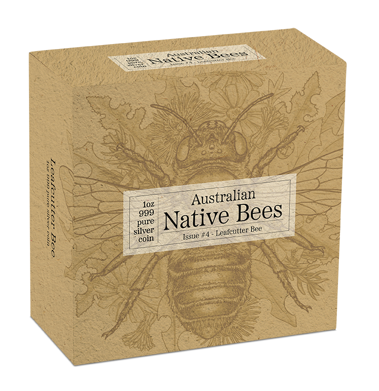 2026 1oz Australian Native Bees Leafcutter Bee Silver Proof Hologram Coin