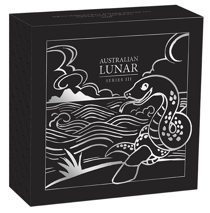 Australian Lunar Series III 2025 Year of the Snake 1oz Silver Coloured Proof Coin