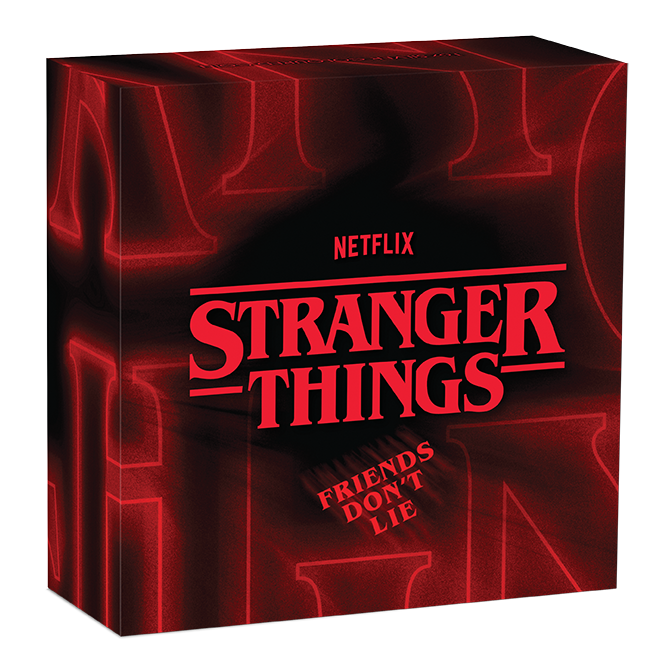 2026 1oz Stranger Things Friends Don’t Lie Silver Coloured Coin