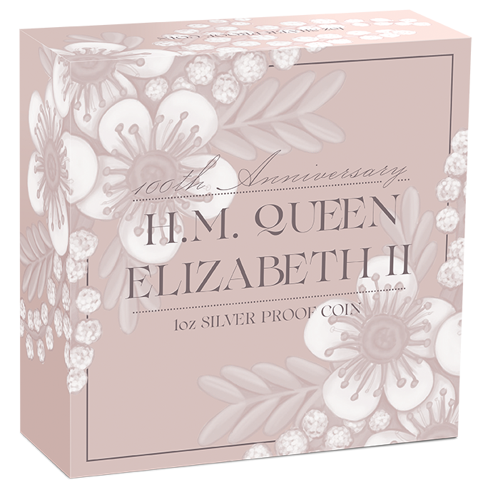 2026 1oz H.M. Queen Elizabeth II 100th Anniversary Silver Proof Coin