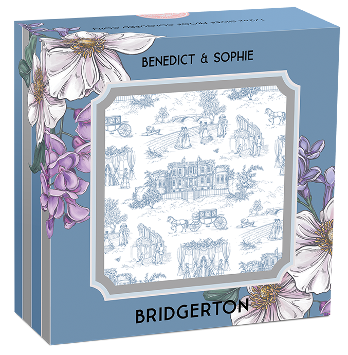 2026 1/2oz Bridgerton Benedict & Sophie Silver Proof Coloured Coin