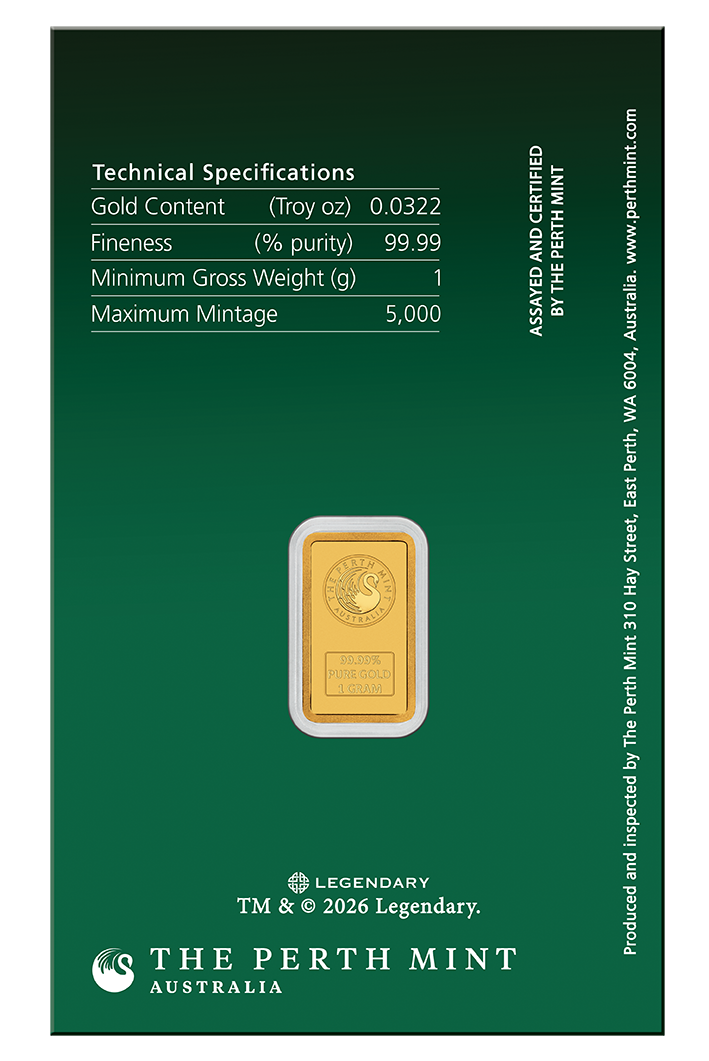 2026 1g Dune House Atreides Gold Minted Bar