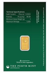 2026 1g Dune House Atreides Gold Minted Bar