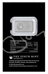 2026 10g Bon Scott 80th Anniversary Silver Minted Bar