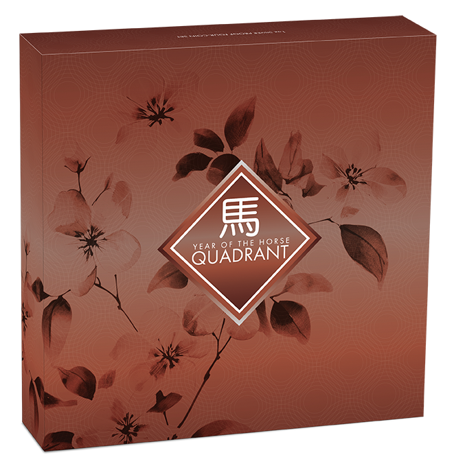 2026 1oz Year of the Horse Quadrant Silver Proof Coloured Four Coin Set