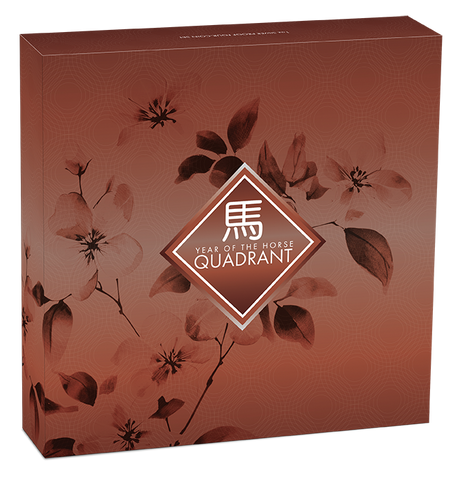 2026 1oz Year of the Horse Quadrant Silver Proof Coloured Four Coin Set