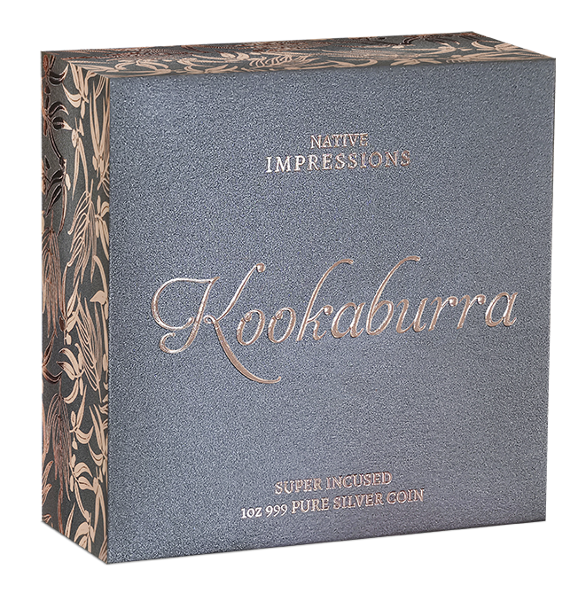 Native Impressions Kookaburra 2025 1oz Super Incused Rose Gold Silver Coin