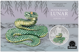 Melbourne Money Expo 2025 - 2025 Year of the Snake 1oz Silver Coloured Coin in Card