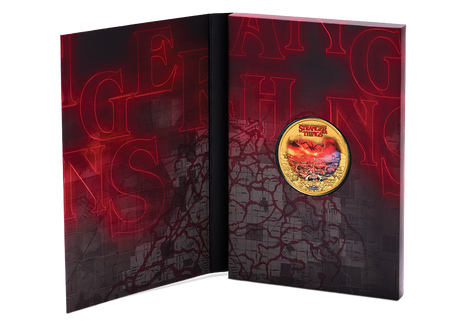 2026 $1 Stranger Things Hawkins Gold Plated Collectors Coin Card