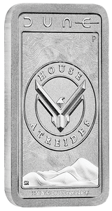 2026 10g Dune House Atreides Silver Minted Bar