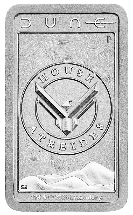 2026 10g Dune House Atreides Silver Minted Bar