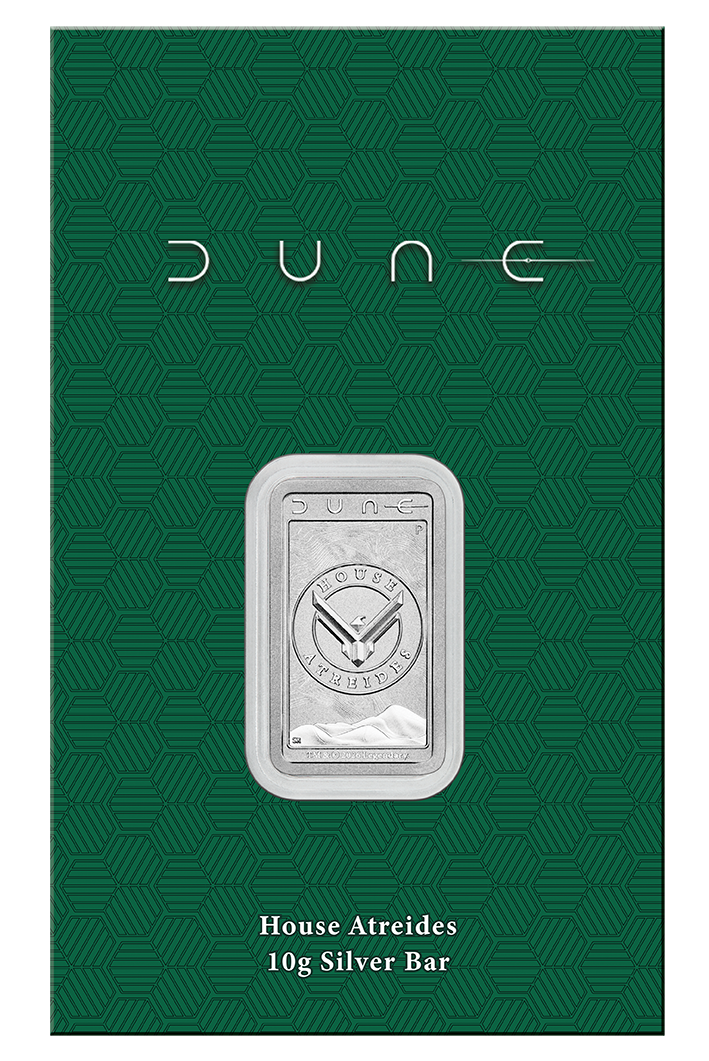 2026 10g Dune House Atreides Silver Minted Bar