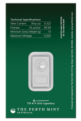 2026 10g Dune House Atreides Silver Minted Bar