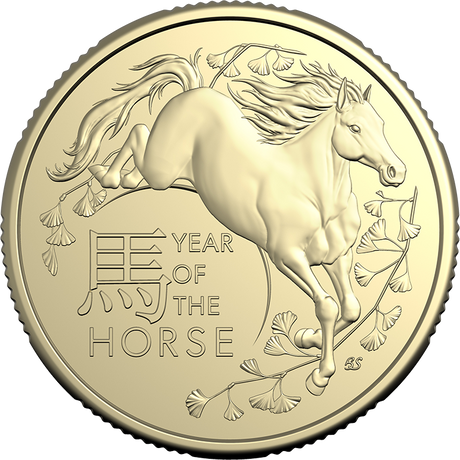 Lunar Series Year of the Horse 2026 $1 Unc Two Coin Set
