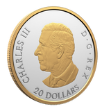 2025 Animal Portraits - Grey Wolf $20 Fine Silver Coin