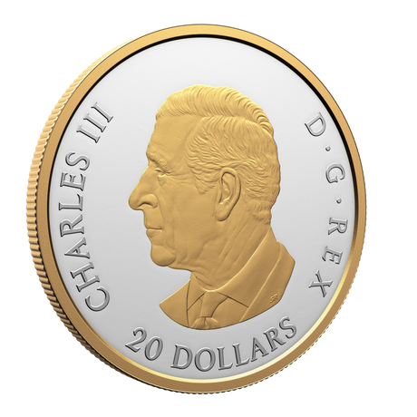 2025 Animal Portraits - Grey Wolf $20 Fine Silver Coin