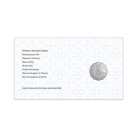 His Majesty King Charles III 2025 50c PNC (RAM)