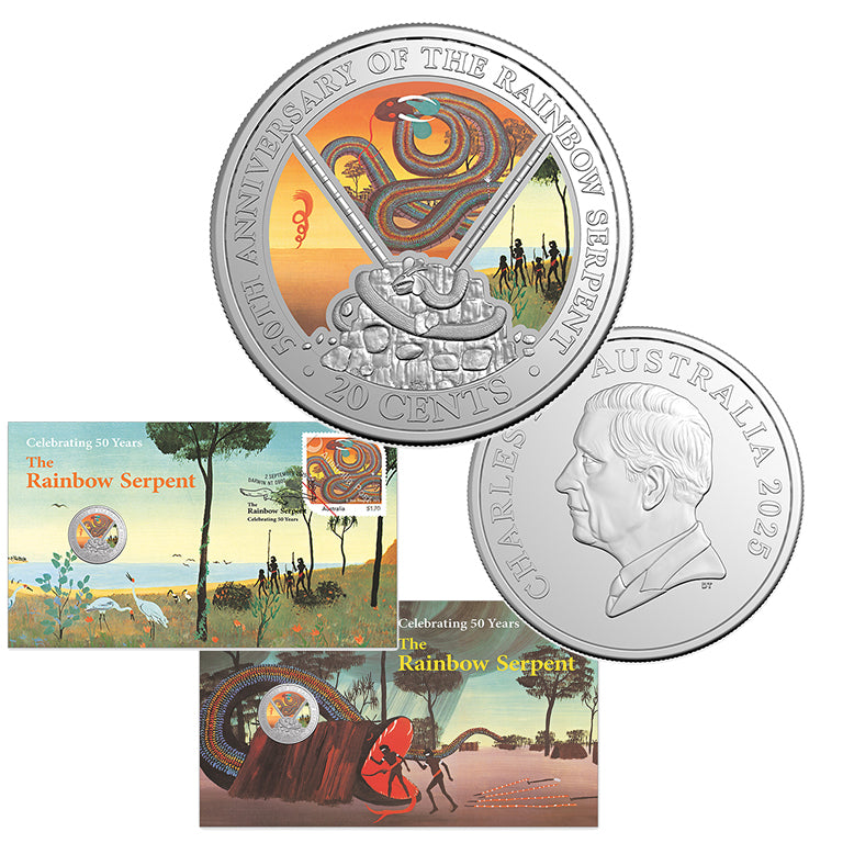 Rainbow Serpent 50th Anniversary 2025 20c PNC