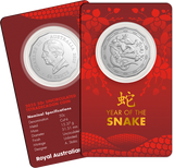 Year of the Snake 2025 50c Uncirculated Tetradecagon Coin