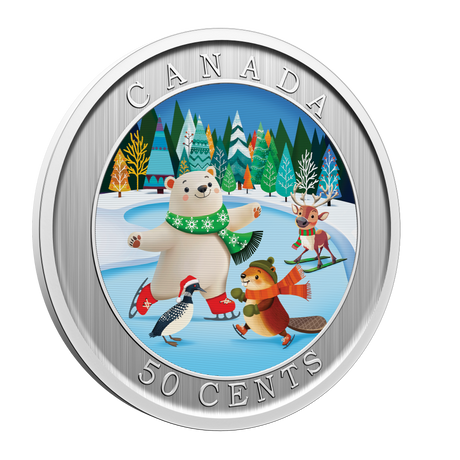 2026 50c Whimsical Winter Lenticular Coin