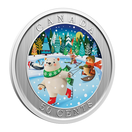 2026 50c Whimsical Winter Lenticular Coin